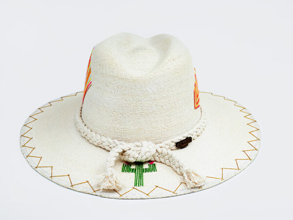 Brixton Hats Side Feather: Size: One Size White/Black