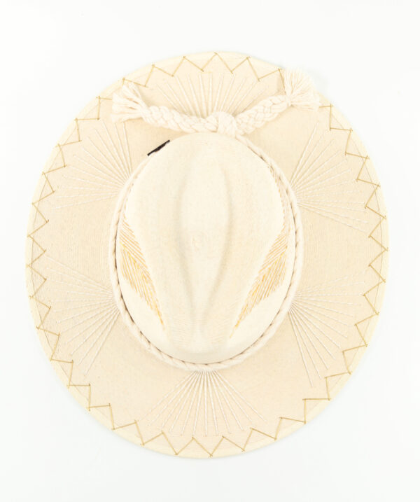 kapalua white and gold Hat by Corazon Playero Top scaled